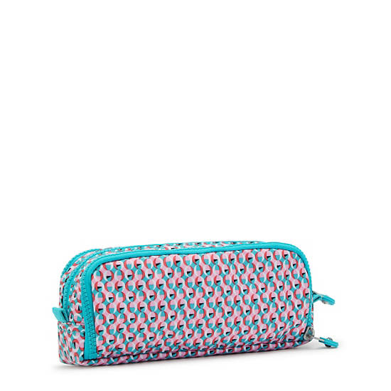 Bolsas Kipling Gitroy Printed Pencil Case Turquesa | MX 2131NW